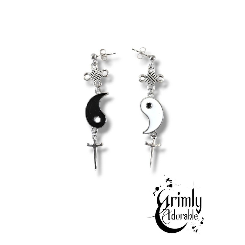 Boucles d'oreilles équilibre universel
