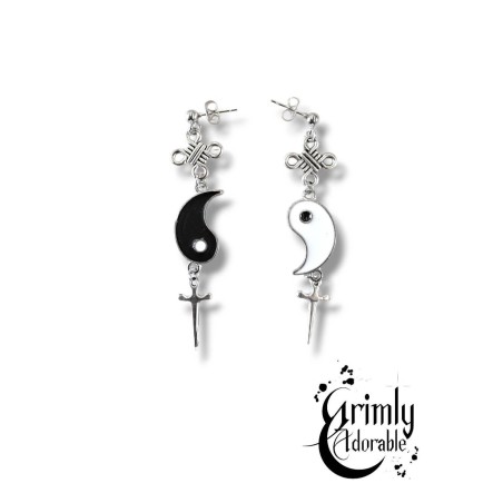 Boucles d'oreilles équilibre universel