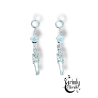 Boucle d'oreilles goth squelette