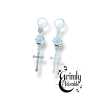 boucles d'oreilles goth croix
