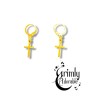 boucles d'oreilles goth croix