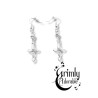 boucles d'oreilles goth croix