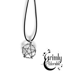 Collier Pentagramme Goth