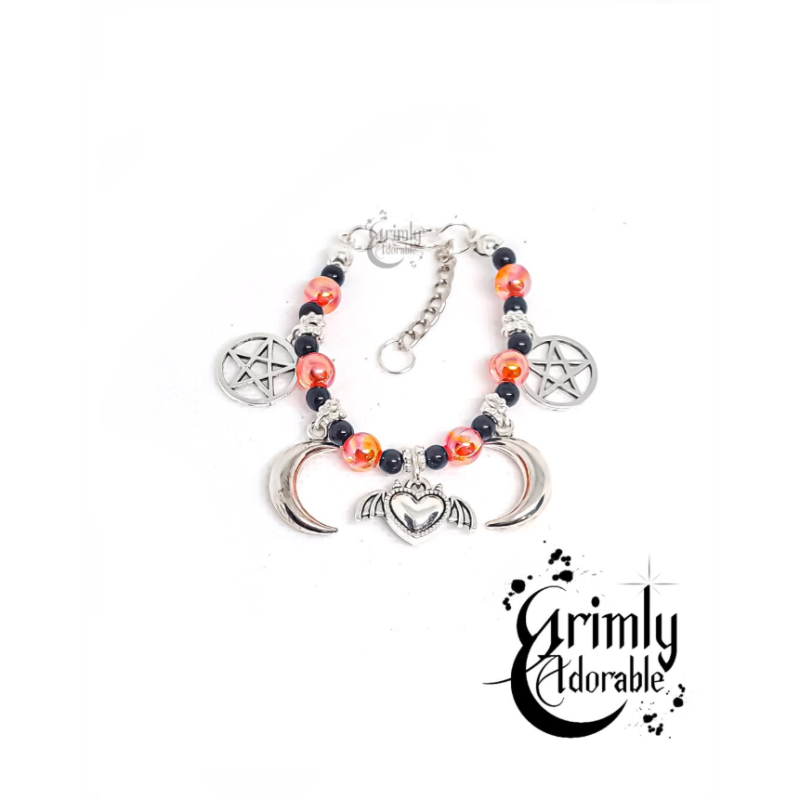 bracelet goth wiccan