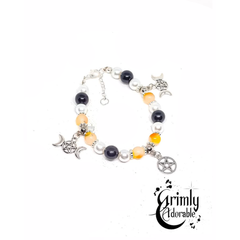 bracelet goth wiccan