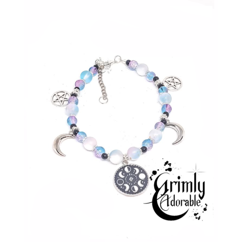 bracelet goth wiccan
