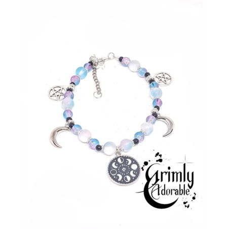 bracelet goth wiccan