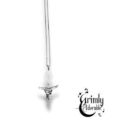 Collier goth crane totem